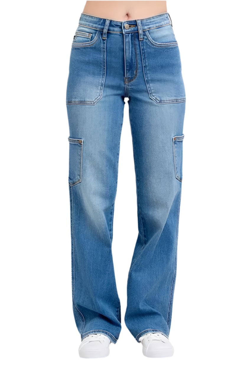 Judy Blue Full Size High Waist 90's Straight Jeans Plus Size