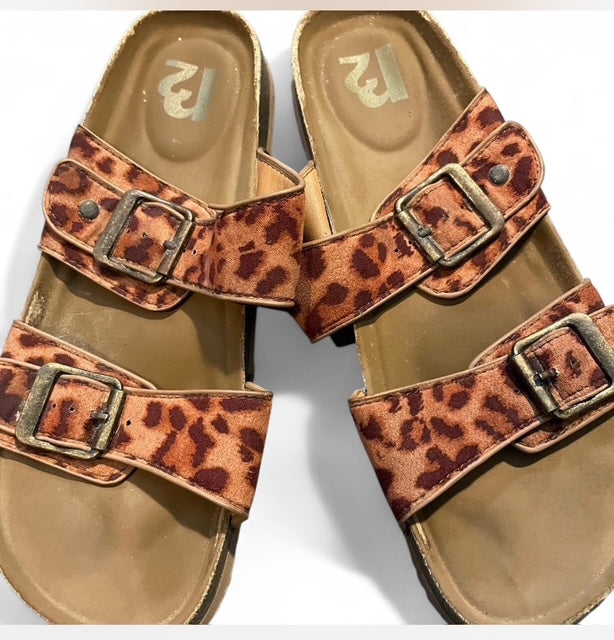 Leopard sandals