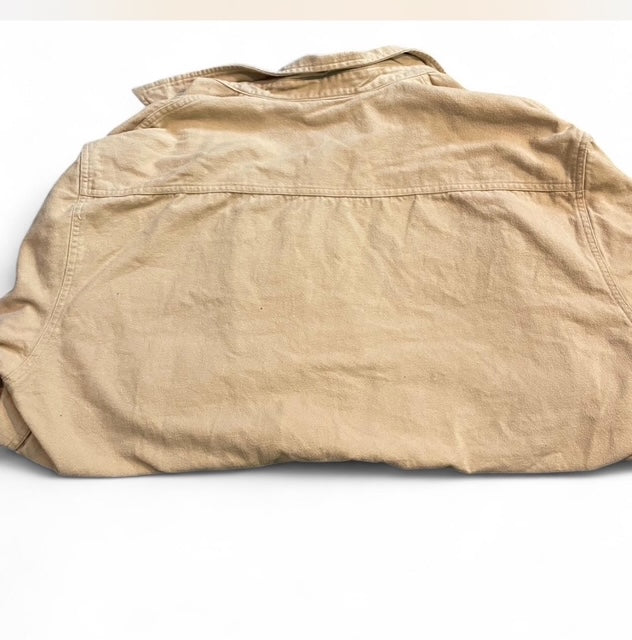 Men's Tan Button Up
