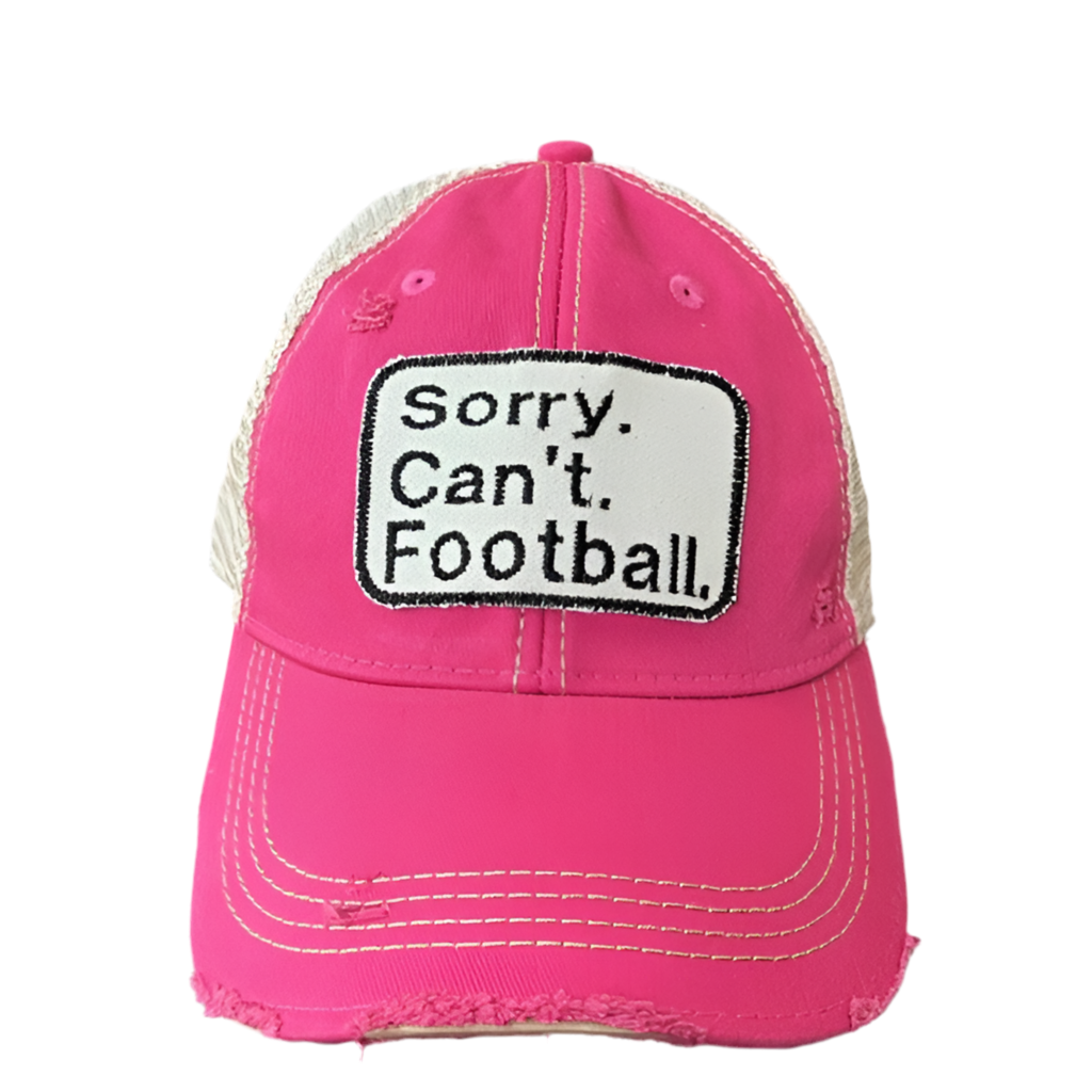 Sorry Cant Football Hat