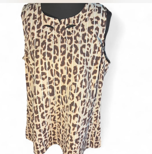 Leopard Print Cabi Top