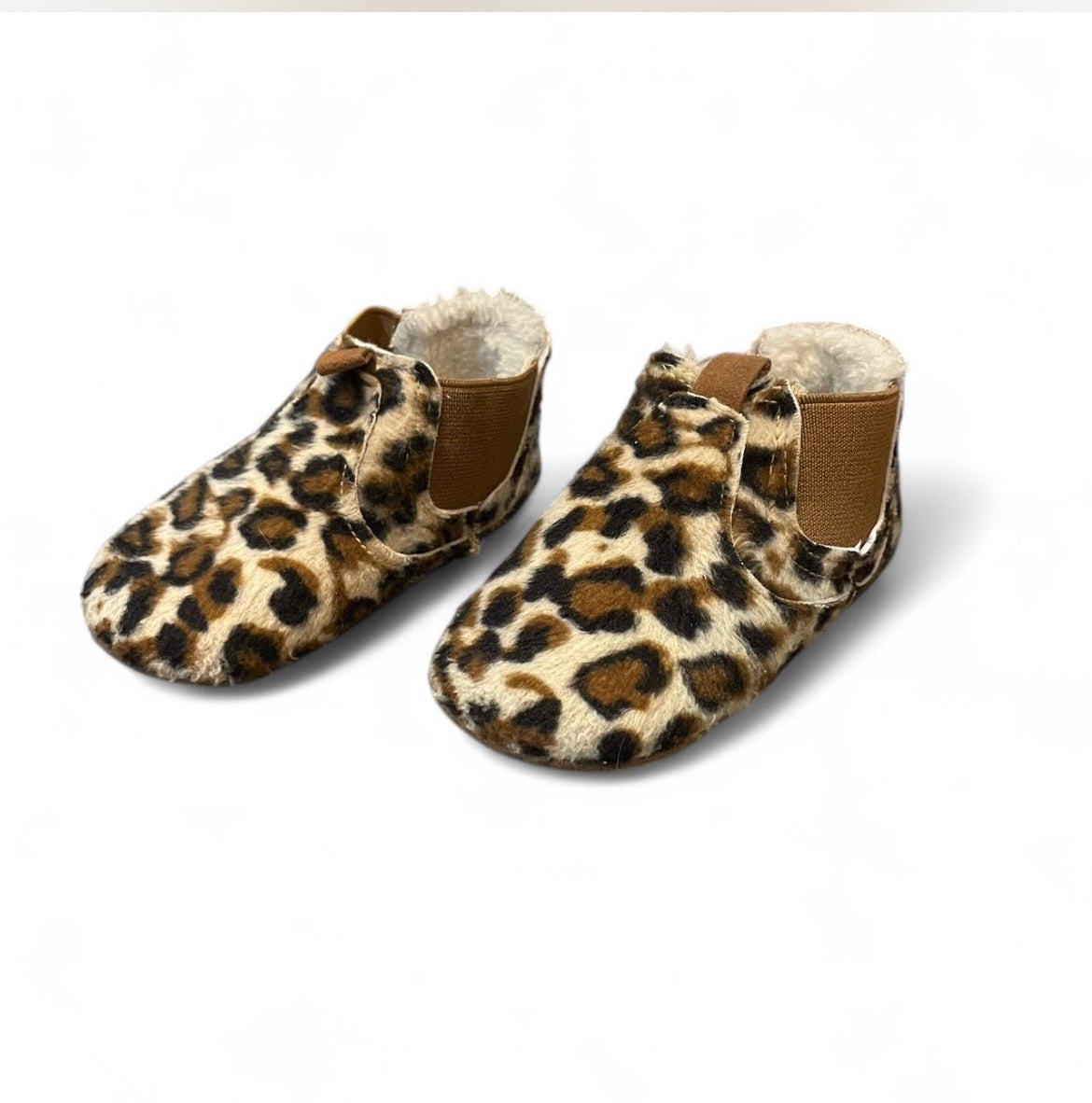Animal Print Baby Booties