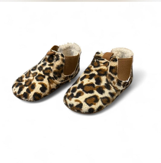 Animal Print Baby Booties
