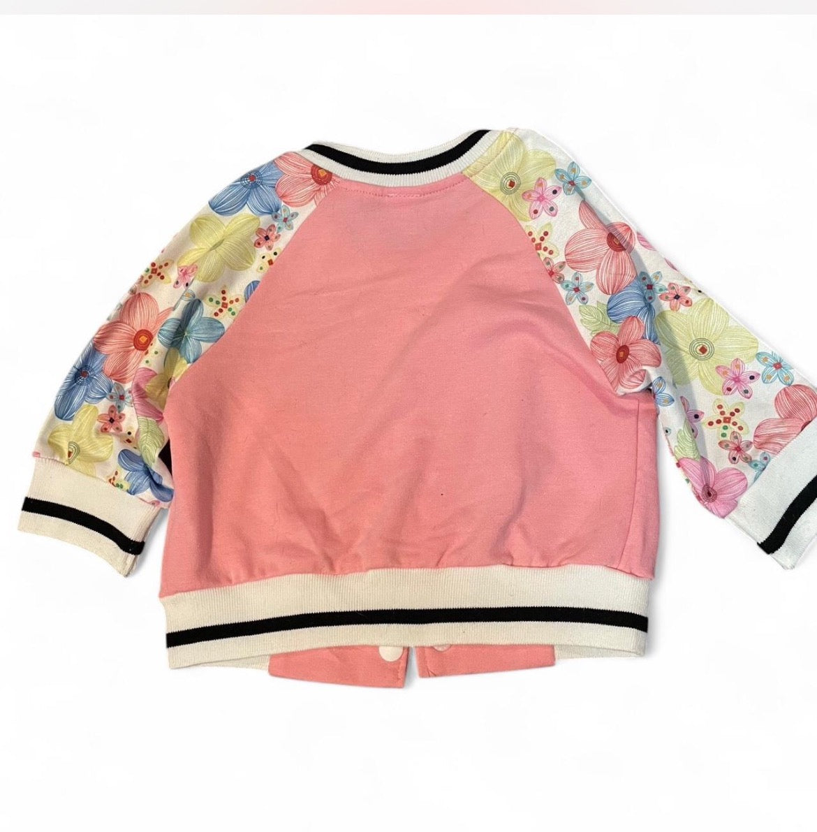 Pink and Floral baby jacket
