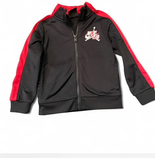 Nike Kids Black and Red Track Jacket