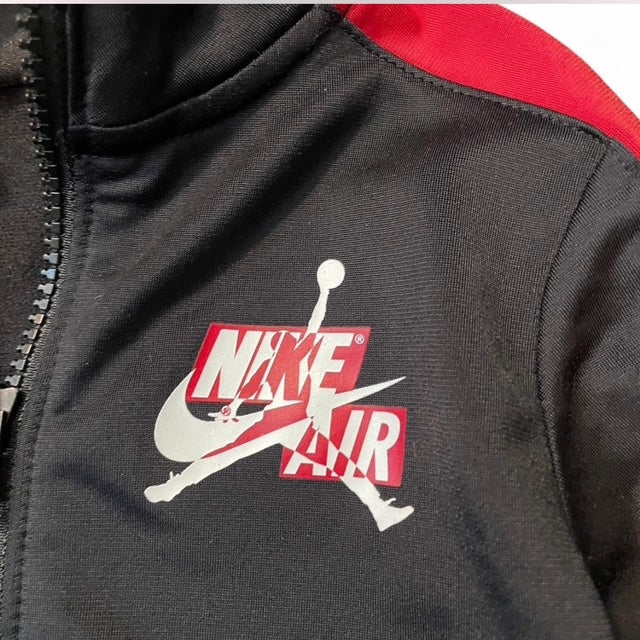 Nike Kids Black and Red Track Jacket