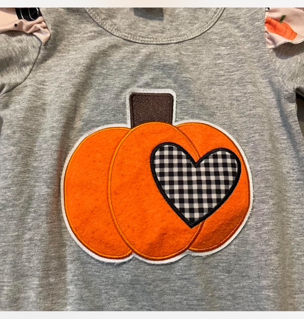 Ruffled Pumpkin Romper