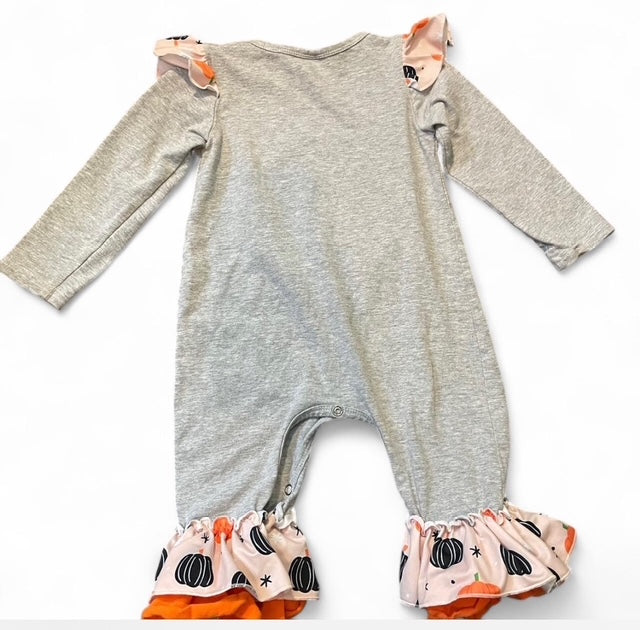 Ruffled Pumpkin Romper